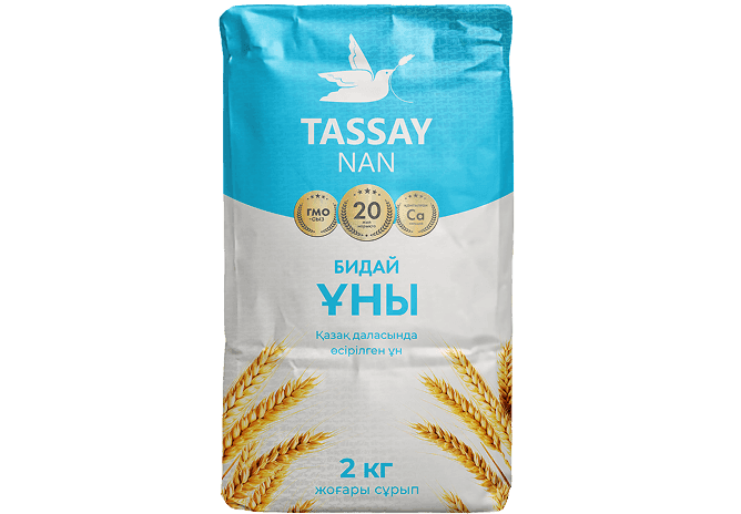 Синяя упаковка муки TASSAY NAN высшего сорта
